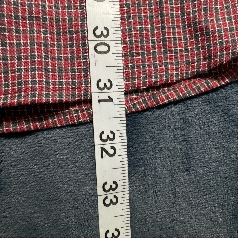 Dockers Red Long Sleeve Button Down Shirt 100% Cotton Size L - Picture 7 of 7